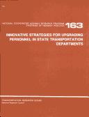 Cover for Innovative strategies to upgrade personnel in state transportation departments