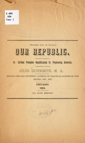 Cover for Our republic.