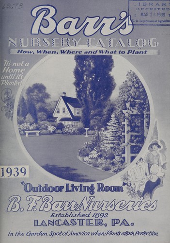 Cover for Barr's nursery catalog