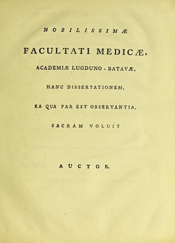 Cover for Dissertatio medica inauguralis, de lactis secretione in puerperis ...