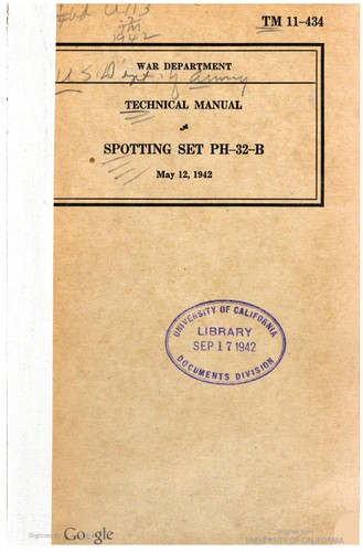 Cover for Spotting Set PH-32-B