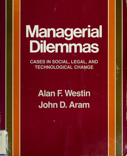 Cover for Managerial dilemmas