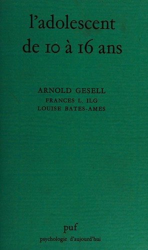 Cover for L' Adolescent de dix à seize ans