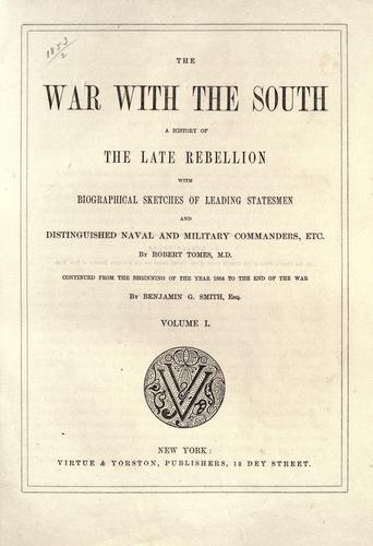 Cover for The war with the South