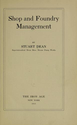 Cover for Shop and foundry management