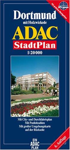 Cover for Dortmund ADAC Stadtplan 1:20 000: Mit City- und Durchfahrtsplan, mit Rad- und Wanderwegen, mit Postleitzahlen 