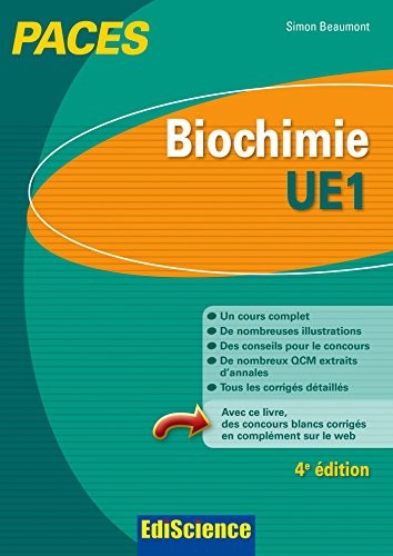 Cover for biochimie ; ue1 ; paces (4e édition)