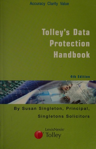 Cover for Tolley's data protection handbook
