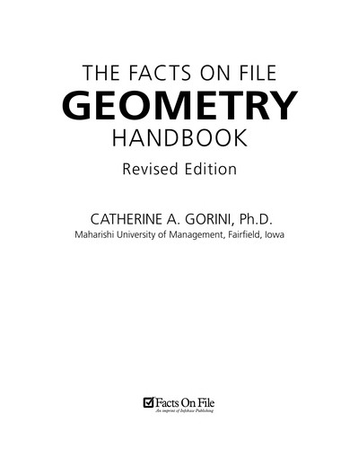 Cover for The Facts on File geometry handbook