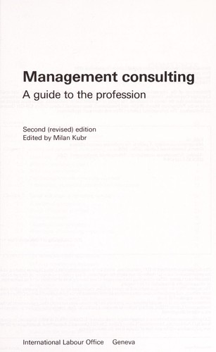 Cover for Management consulting