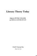 Cover for Literary theory today
