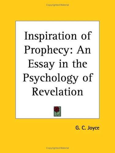 Cover for Inspiration of Prophecy
