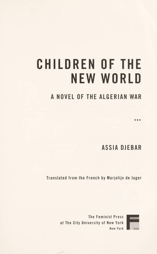 Cover for Children of the New World