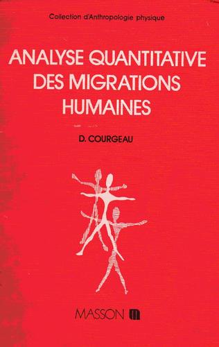 Cover for Analyse quantitative des migrations humaines