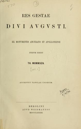 Cover for Res Gestae