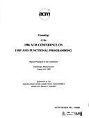 Cover for Proceedings of the 1986 ACM Conference on LISP and Functional Programming
