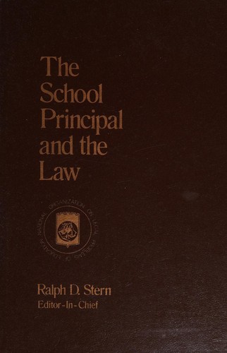 Cover for The school principal and the law
