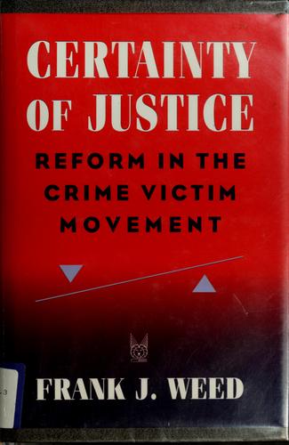 Cover for Certainty of justice