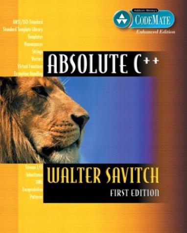 Cover for Absolute C++ CodeMate Enhanced Edition