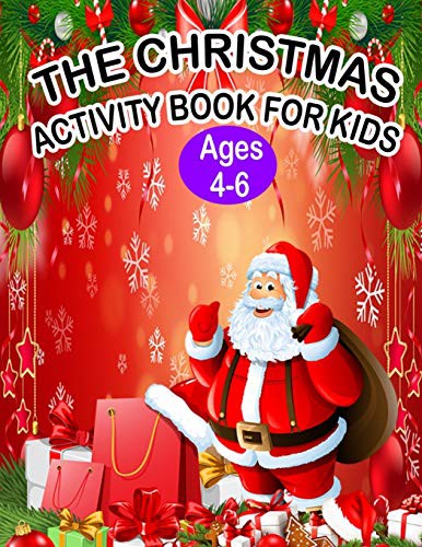 Cover for The Christmas Activity Book for Kids Ages 4-6