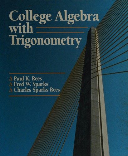 Cover for College algebra with trigonometry