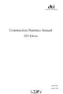 Cover for Construction statistics annual.