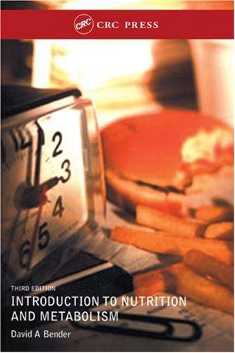 Cover for Introduction to Nutrition and Metabolism