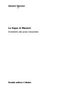 Cover for La lingua di Manzoni