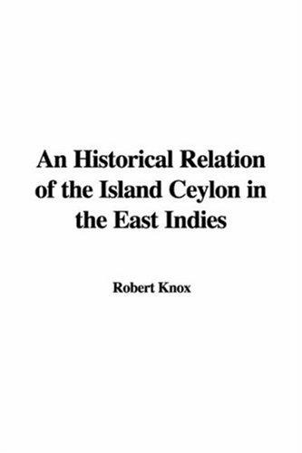 Cover for An Historical Relation of the Island Ceylon in the East Indies
