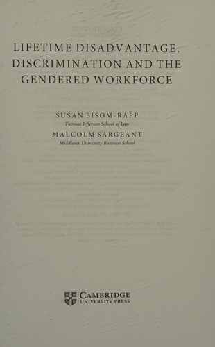 Cover for Lifetime Disadvantage, Discrimination and the Gendered Workforce