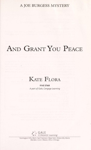 Cover for And grant you peace