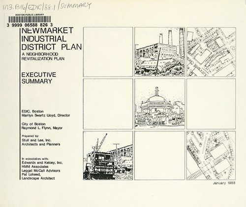 Cover for Newmarket industrial district plan: a neighborhood revitalization plan: executive summary