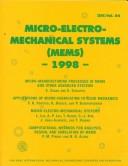 Cover for Micro-Electro-Mechanical Systems (Mems) 1998: Micro-Manuacturing Processes in Mems and Other Advanced Systems (Dsc (Series), Vol. 66.)