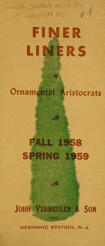 Cover for Finer liners of ornamental aristocrats