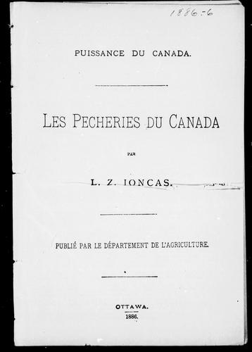 Cover for Les pêcheries du Canada