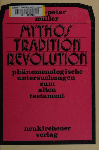 Cover for Mythos, Tradition, Revolution