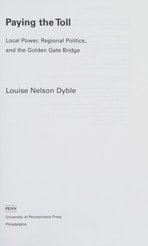 Cover for Paying the toll
