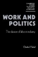Cover for Work and politics