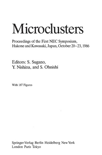 Cover for Microclusters