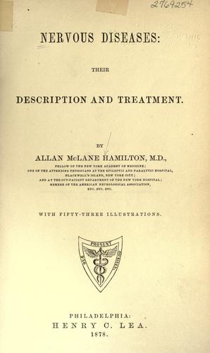 Cover for Nervous diseases