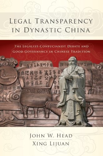 Cover for Legal transparency in dynastic China