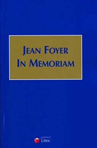 Cover for Jean Foyer in memoriam