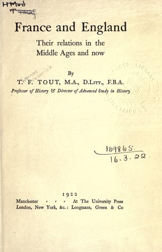 Cover for France and England