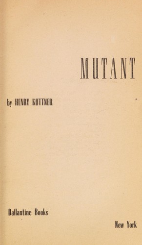Cover for Mutant