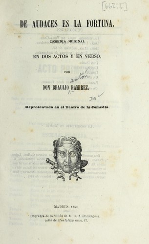 Cover for De audaces es la fortuna
