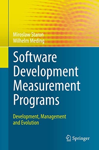 Cover for Software Development Measurement Programs