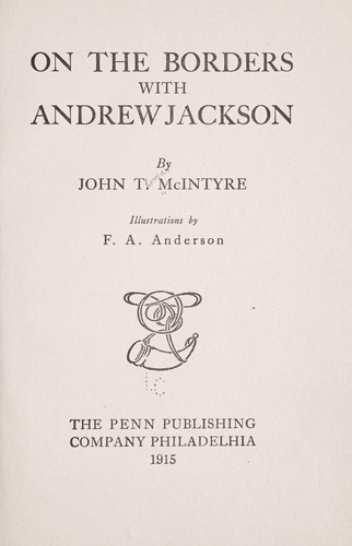 Cover for On the borders with Andrew Jackson