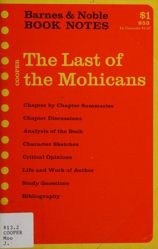 Cover for James Fenimore Cooper: The last of the Mohicans.