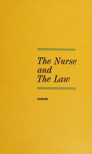 Cover for The nurse and the law