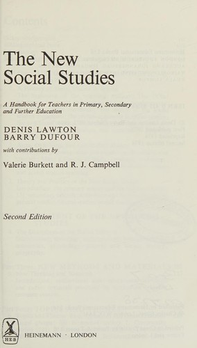 Cover for The new social studies